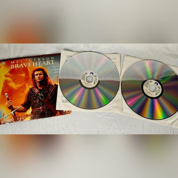 BLACK FRIDAY SALE Laser Disc Movie Set Braveheart Wide-screen edition VINTAGE - Picture 11 of 15